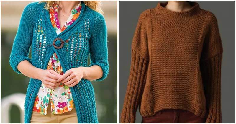 30 Beautiful Women’s Sweaters And Tops You Can Knit Or Crochet Tonight