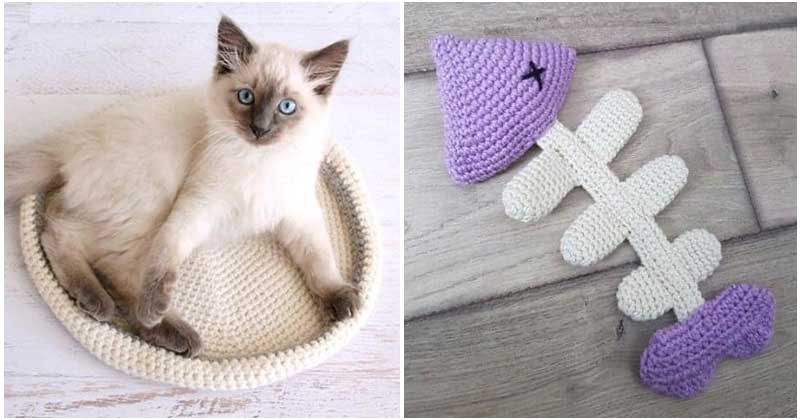 25 Fun And Easy Crochet Patterns For Your Cat