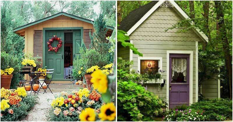 15 Charming Gardens Shed Designs