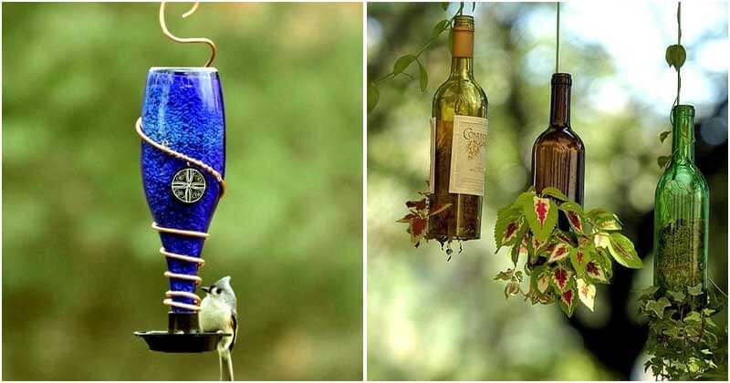 16 Clever Ideas To Use Wine Bottles For Your Garden
