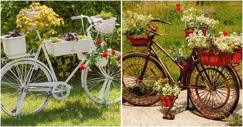 27 Fabulous Bicycle Planter Ideas In the Garden