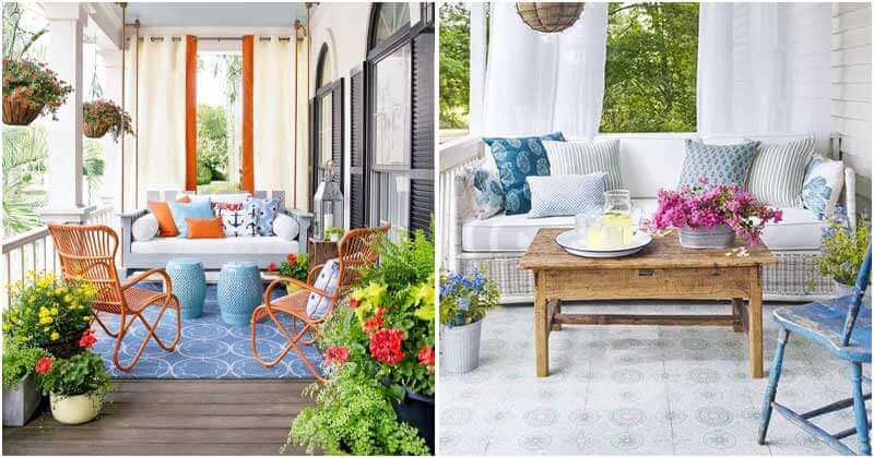 24 Ideas To Decorate Your Porch With Plants