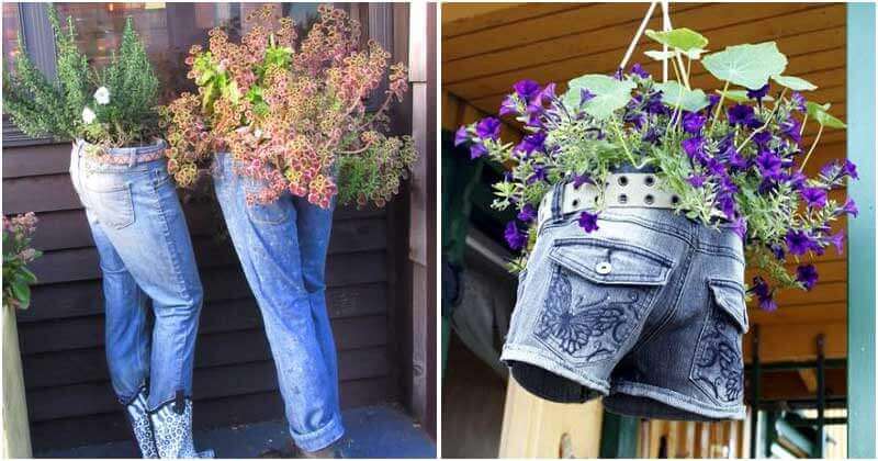 Old Jeans And Impressive Gifts For Your Garden