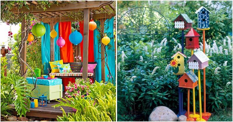 14 Amazing And Inexpensive Ways to Brighten Up Your Garden