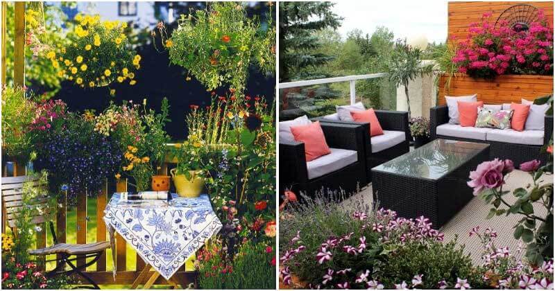 14 Best Beautiful Decorated Balcony Ideas With Flowers And Plants
