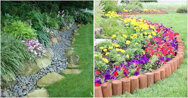 17 Beautiful and Cheap Garden Edging Ideas For Your Garden