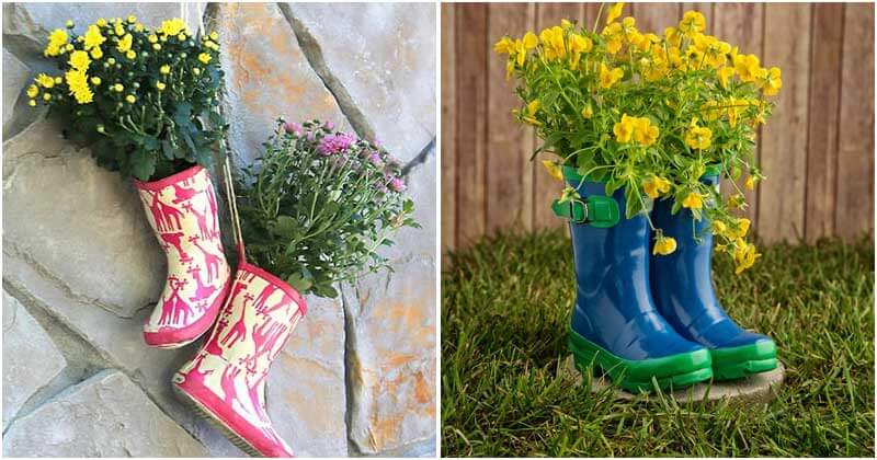 7 Gorgeous Boot Planters For Your Garden