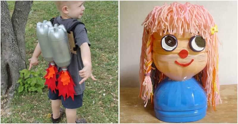 Creative Plastic Bottle Crafts For Kids