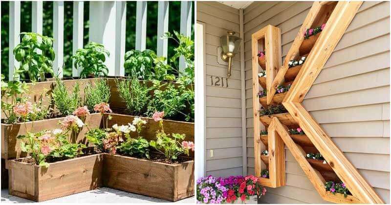 22 DIY Pallet and Wood Planter Box Ideas