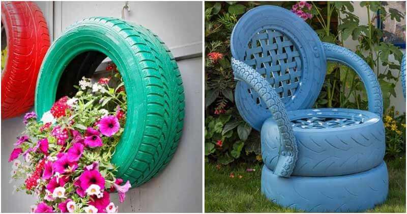 27 Creative Old Tires Garden Ideas