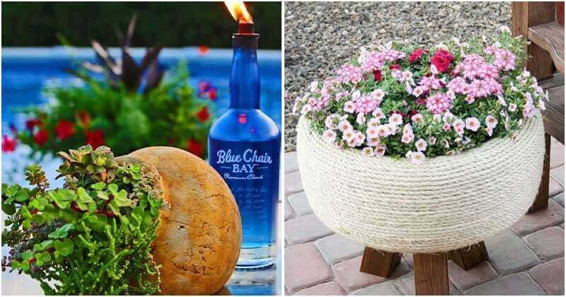 24 Creative Recycled Ideas For A Beautiful Yard on a Budget