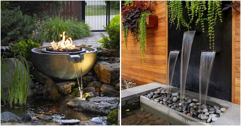 25 Striking Water Feature Ideas On The Front Yard