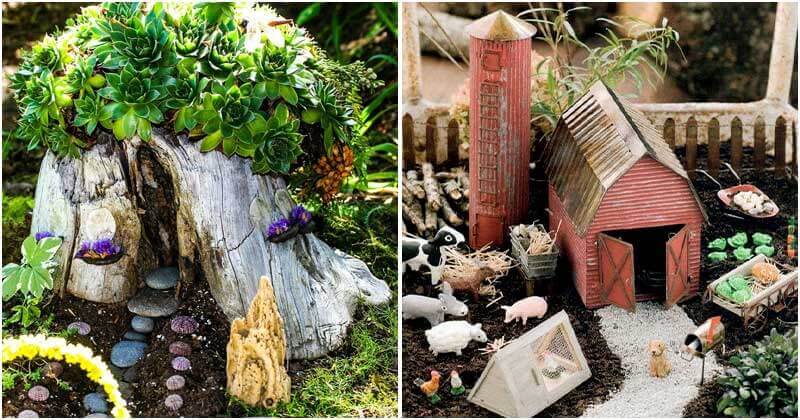 30 Charming DIY Fairy Gardens For Backyard
