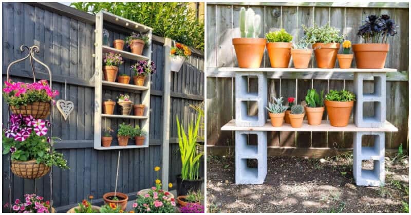 18 Clever Garden Planter Shelf Ideas