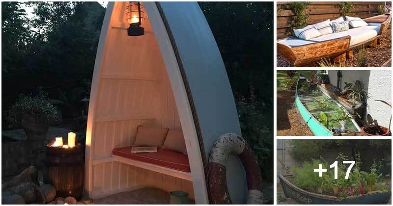 21 Creative Garden Ideas Made From Unused Boats