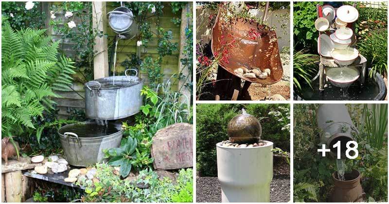 23 Brilliant Water Feature Ideas That Made From Old Items Around The Home