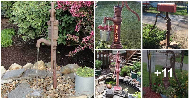 DIY Garden Projects Inspired From Old Hand Pumps