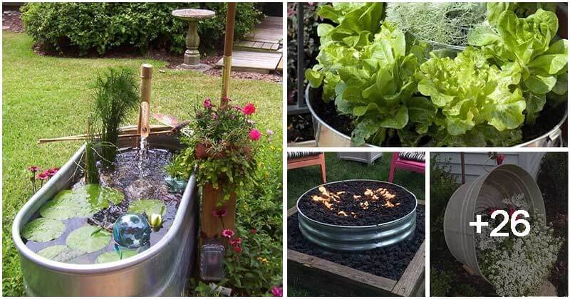 30 Brilliant Ways To Recycle Galvanized Cubes For Your Garden