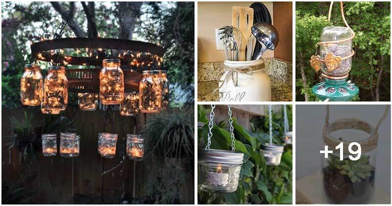 24 DIY Mason Jar Ideas For The Home And Garden