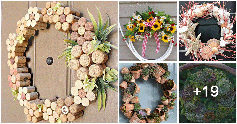23 Exotic DIY Wreath Ideas To Decor Your Home And Garden