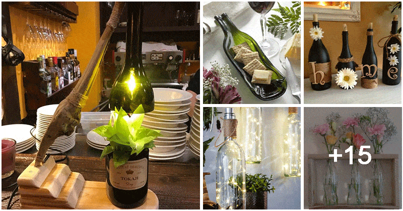 20 Creative Glass Bottle Home Decorating Ideas