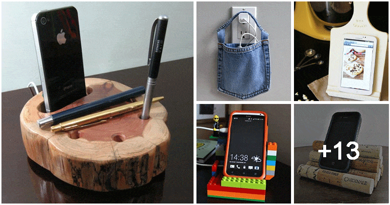 18 Easy DIY Phone Stand Ideas