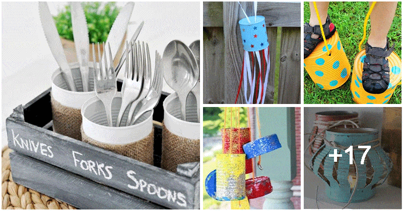 22 Awesome Tin Can Craft Plans