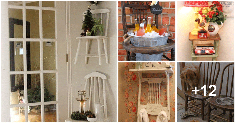 17 Easy Home Decor Ideas Using Old Chairs