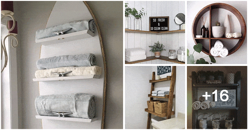 21 Easy DIY Bathroom Shelf Ideas