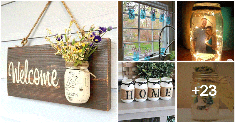 28 Creative Home Decor Crafts With Mason Jars