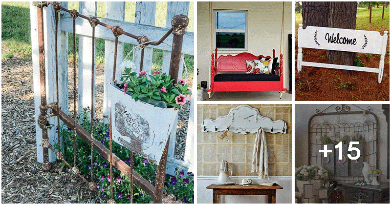 20 Clever Ideas Made Out Of From Old Headboards