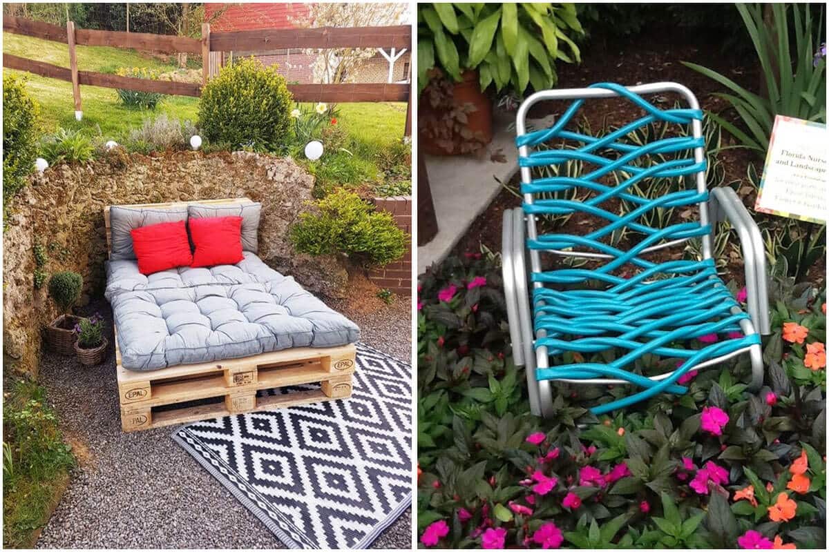 18 DIY Repurposed Garden Seats