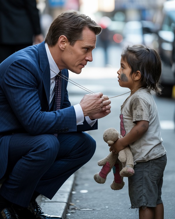 I ABANDONED A MILLION-DOLLAR DEAL THE SECOND I SAW WHAT THE HOMELESS 6-YEAR-OLD GIRL WAS WEARING AROUND HER NECK. THEN I DESTROYED MY OWN WEDDING.